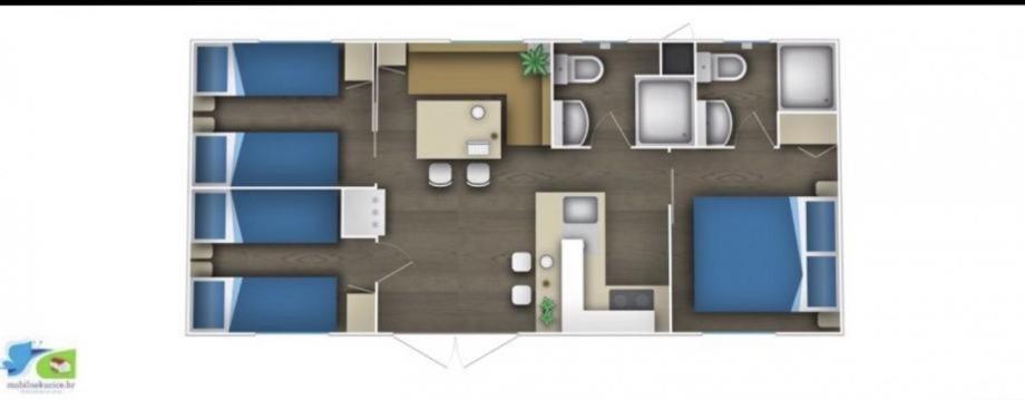 Mobile Home Cube, 3 Bedrooms, Free Parking, Wifi Biograd Na Moru Exterior photo